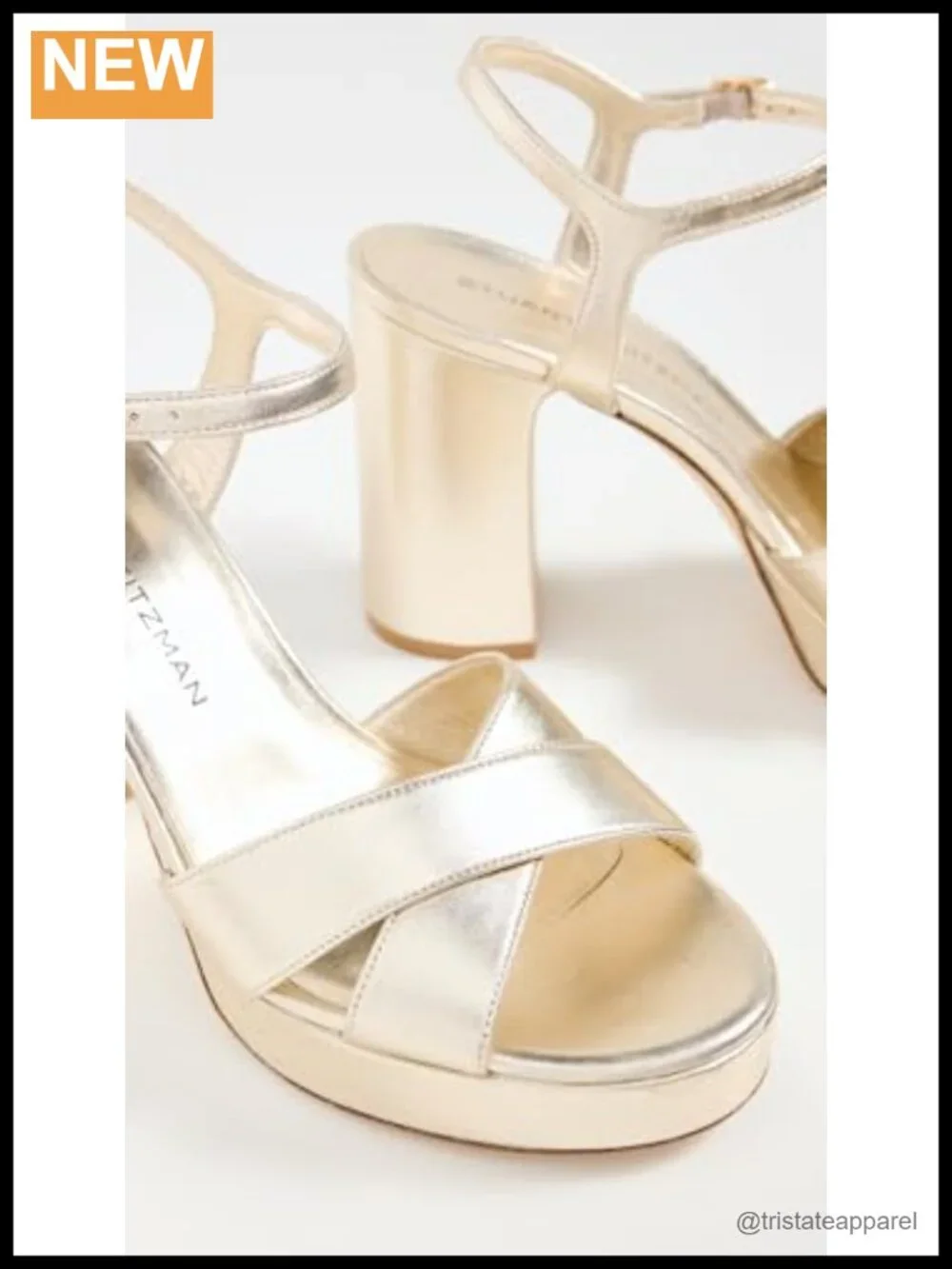 Platform Sandals Ankle Strap Crossover Leather Adjustable Buckle